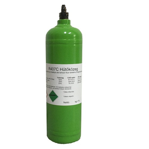 Refrigerant R407C 1Lit / 850g filling cost.'s cyl