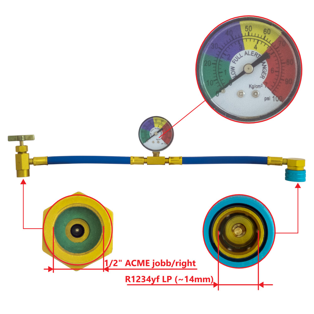 Air Conditioner Recharge Kit for 1234yf Cars - Vrec-Co Team