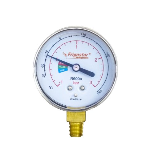 Manometer Frigostar R600a LP D63 Under 1/8NPT