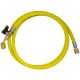 Refrigerant Hose Yellow 1500mm with valve